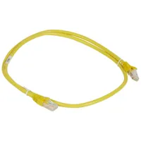 Legrand, Patch cord category 6 A - U/UTP unscreened - PVC - length 1 m - yellow