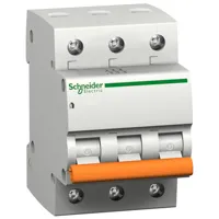 Schneider,  Domae MCB - miniature circuit-breaker - 3P - 25A - C Curve - 6000A