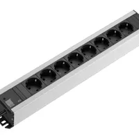 Rittal, Dk-Ts Socket Strip, Cee 7/3 (Type F), 8-Way, 230 V, 16 A, Lhd: