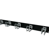 Rittal, DK Cable management panel, 1 U, with steel rings