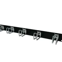 Rittal, DK Cable Management Panel, 1 U, With Steel Rings