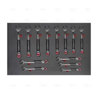 TRAY - SET OF COMBINATION WRENCHES (INCHES) ANTIDROP ACO - EGA Master