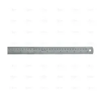 FLEXIBLE STAINLESS STEEL RULER GRADUATION IN MM AND INCHES 300 X 25 X 1,0 - EGA Master