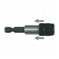 MAGNETIC BIT HOLDER 60 MM INOX (PULL TYPE) - EGA Master