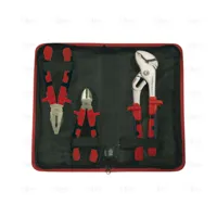 SET OF 3 PLIERS TITACROM ® BIMAT AND GROOVE JOINT PLIER 10" IN ZIPPER CASE - EGA Master