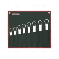 SET OF 8 OF COMBINATION DEEP OFSSET SPANNERS 8-17 MM AEROSPATIAL CHROME PLATING - EGA Master