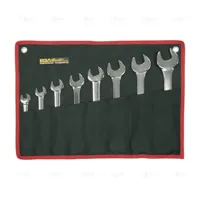 SET OF 6 OPEN-END WRENCHES 6-7/16-17 AEROSPATIAL CHROME PLATING - EGA Master