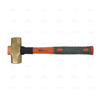 SLEDGE HAMMER 1500 GR FIBERGLASS HANDLE NON SPARKING BRASS - EGA Master