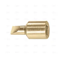 FLAT BIT SOCKET 1/2" - 13 x 2 MM NON SPARKING Cu-Be - EGA Master