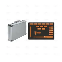 SET OF 19 PCS - SOCKETS 1/4" (4-14 MM) 1000 V - EGA Master