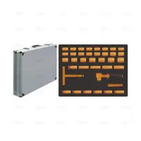 SET OF 37 SOCKET WRENCHES 1/2" (8-32 MM AND 10-19 MM LONG SERIE) 1000 V (12 EDGES) - EGA Master