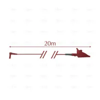 CATIII - 600V LONG RED CABLE (ALLIGATOR CLIP) EGATRONIK - EGA Master