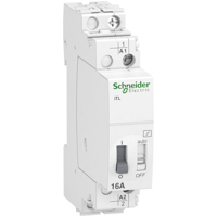 Schneider, impulse relay iTL - 1P - 1NO - 16A - coil 110 VDC - 230...240 VAC 50/60Hz