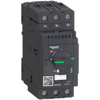 Schneider,  Motor circuit breaker, TeSys GV3, 3P, 50 A, magnetic, rotary handle, EverLink terminals