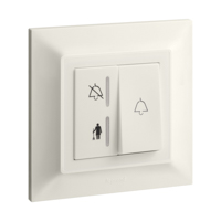 Belanko S 1 gang indicator and bell push - 6A - Ivory | 617813 | 3414971688919 | LEGRAND