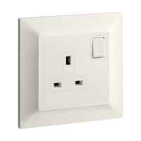 Belanko S 1 gang BS switched socket outlet - 13A - Ivory | 617843 | 3414971689695 | LEGRAND