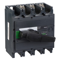 Schneider,  switch disconnector, Compact INS320 , 320 A, standard version with black rotary handle, 3 poles