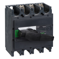 Schneider,  switch disconnector, Compact INS630 , 630 A, standard version with black rotary handle, 3 poles