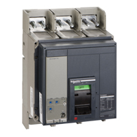 Schneider,  circuit breaker Compact NS1000N, 50 kA at 415 VAC, Micrologic 2.0 trip unit, 1000 A, fixed, 3 poles 3d