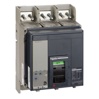 Schneider,  circuit breaker Compact NS1600N, 50 kA at 415 VAC, Micrologic 2.0 trip unit, 1600 A, fixed,3 poles 3d