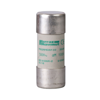 Schneider,  NFC cartridge fuses, Tesys GS, cylindrical, 22 mm x 58 mm, fuse type aM, 500 VAC, 80 A, without striker