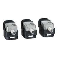 Schneider,  steel bare cable connectors, Compact NSX, EasyPact CVS, for 1 cable 1.5 to 95 mm², 160 A, set of 3 parts