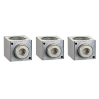 Schneider,  aluminium bare cable connectors, Compact NSX, EasyPact CVS, for 1 cable 35 mm² to 300 mm², 630 A, set of 3 parts