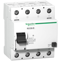 Schneider, residual current circuit breaker ID Fi - 4 poles - 125 A - 30mA - class AC