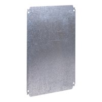 Schneider,  Plain mounting plate H1000xW800mm Galvanised sheet steel Reversible dimension