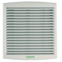 Schneider,  ClimaSys forced vent. IP54, 38m3/h, 230V, with outlet grille and filter G2