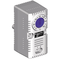 Schneider, ClimaSys CC - simple thermostat 250V - range of temperature 0…60°C - NO - °C
