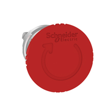 Schneider,  Emergency stop head, switching off, metal, red mushroom Ø40, Ø22, trigger latching turn to release