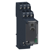 Schneider, Modular timing relay, 8 A, 1 CO, 0.05 s…300 h, on delay, 24...240 V AC/DC