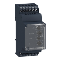 Schneider, Modular liquid level control relay, 5 A, 2 CO, 24...240 V AC/DC
