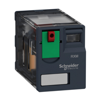 Schneider, Miniature plug-in relay, 12 A, 2 CO, 230 V AC