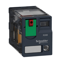 Schneider, Miniature plug-in relay, 10 A, 3 CO, LED, 120 V AC