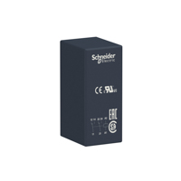 Schneider, Interface plug-in relay, 8 A, 2 CO, 24 V DC