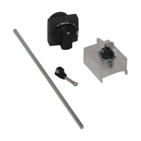 Schneider,  Extended rotary handle kit,TeSys GV3, IP54, black handle, with trip indication, for GV3L-GV3P