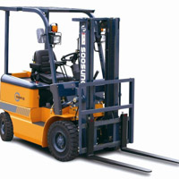 Soosung Electric Forklifts, Model SBF-15A, Sit down type, 4-wheels, Counterbalacne