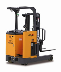 Soosung Electric Forklifts, Model SBR-16, Stand up type, Reach Function