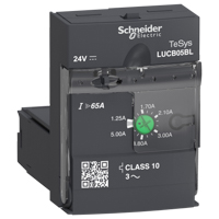 Schneider,  Advanced control unit, TeSys U, 1.25-5A, 3P motors, protection & diagnostic, class 10, coil 24V DC