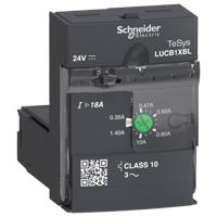 Schneider,  Advanced control unit, TeSys U, 0.35-1.4A, 3P motors, protection & diagnostic, class 10, coil 24V DC