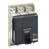 Schneider, circuit breaker basic frame, Compact NS 1600N, 50 kA at 415 VAC 50/60 Hz, 1600 A, fixed, electrically operated, without trip unit, 3 poles