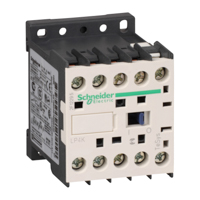 Schneider, TeSys K contactor - 3P - AC-3  440 V 9 A - 1 NO aux. - 24 V DC coil