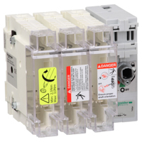 Schneider,  TeSys GS - switch-disconnector-fuse - 3 P - 63A - DIN 00C