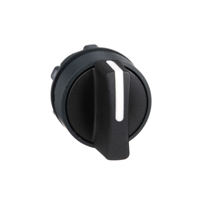 Schneider,  black selector switch head Ø22 3-position stay put