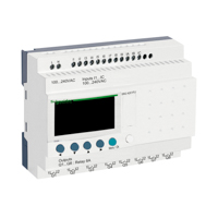 Schneider, compact smart relay Zelio Logic - 20 I O - 100..240 V AC - no clock - display