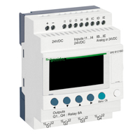 Schneider, compact smart relay Zelio Logic - 12 I O - 24 V DC - clock - display