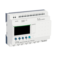 Schneider, modular smart relay Zelio Logic - 26 I O - 24 V DC - clock - display