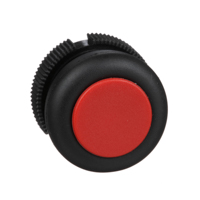 Schneider,  round head for pushbutton - spring return - XAC-A - red - booted